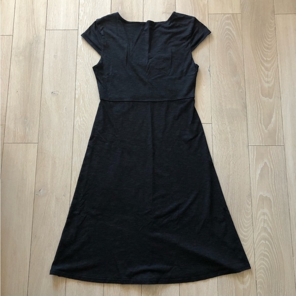 Toad & Co Rosemarie Cap Sleeve Sundress in Black&Dark Grey Size S OrganicCotton - Picture 8 of 10